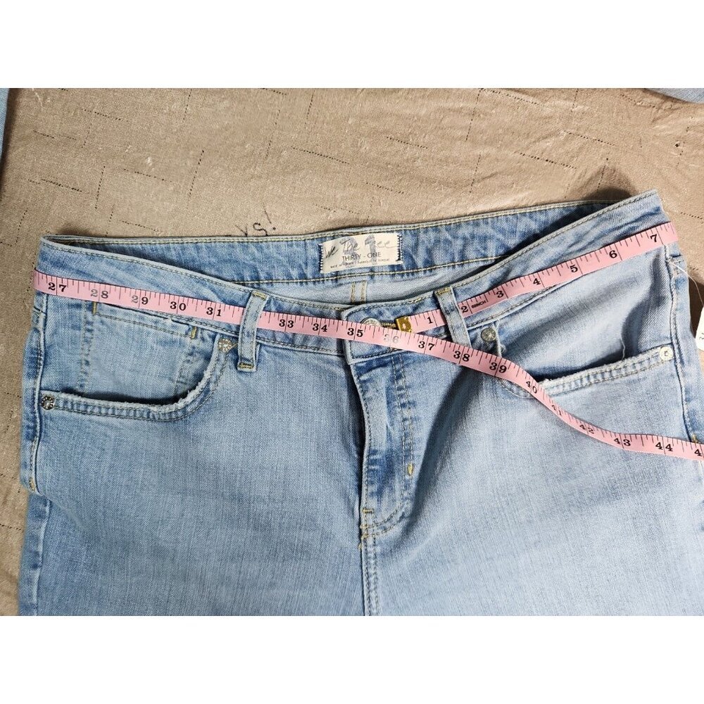 We The Free X Free People Womens Size 31  Boyfriend Jean in etna blue --16 - Picture 12 of 12